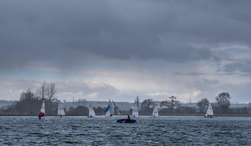 Squall during the fourth race at the Notts County Cooler 2019 photo copyright David Eberlin taken at Notts County Sailing Club and featuring the Dinghy class