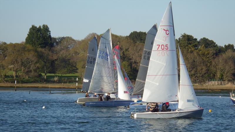 Class 2 start on LTSC Wildwind Wednesdays Evening Dinghy Series day 1 photo copyright Alastair Beeton taken at Lymington Town Sailing Club and featuring the Dinghy class