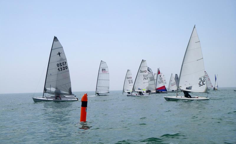 Felpham Sailing Club King George V Trophy Race 2 start - photo © Ian King, Matt Twist, Andy Conway