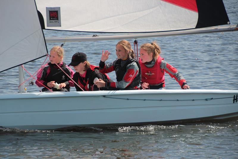 Fun and games at the Blithfield SC Club Regatta photo copyright Tim Male taken at Blithfield Sailing Club and featuring the Dinghy class