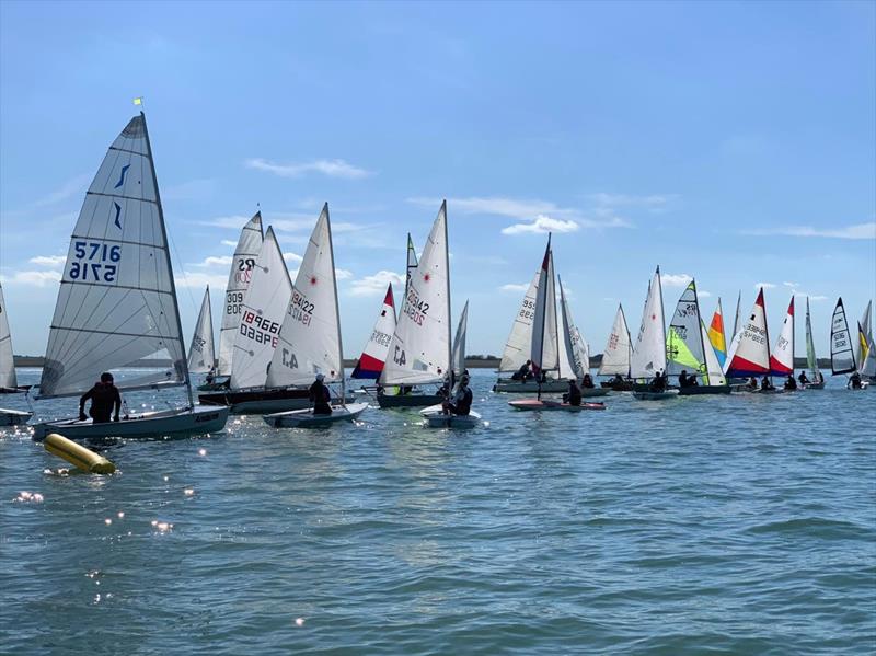 104 boats for the Blackwater clubs' Bart's Bash 2019 photo copyright Zoe Nelson taken at Blackwater Sailing Club and featuring the Dinghy class