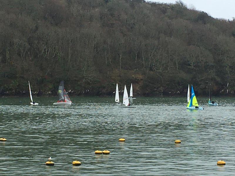 Fowey Gallants Sailing Club Spring Series photo copyright Andrew Dellow taken at Fowey Gallants Sailing Club and featuring the Dinghy class