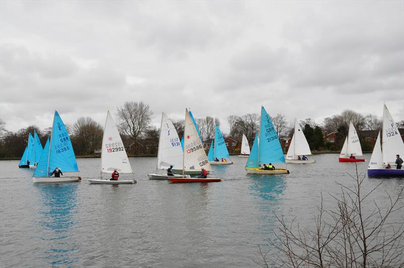 The final dinghy race at Pilkington Sailing Club photo copyright David Greenall taken at Pilkington Sailing Club and featuring the Dinghy class