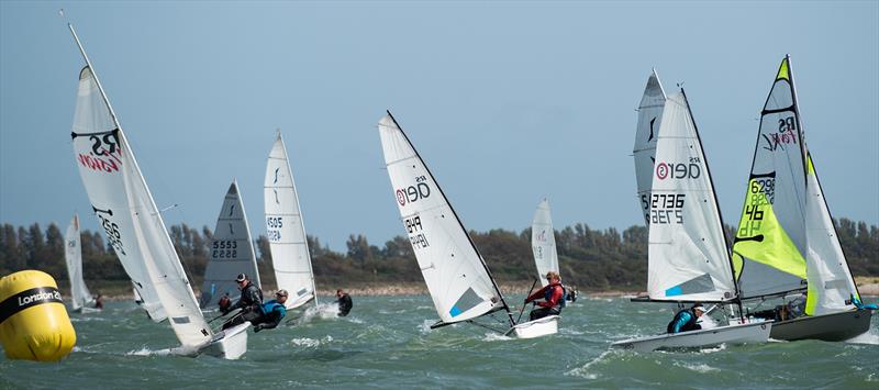 Action from Chichester Harbour Race Week 2019 photo copyright CHRW taken at Hayling Island Sailing Club and featuring the Dinghy class