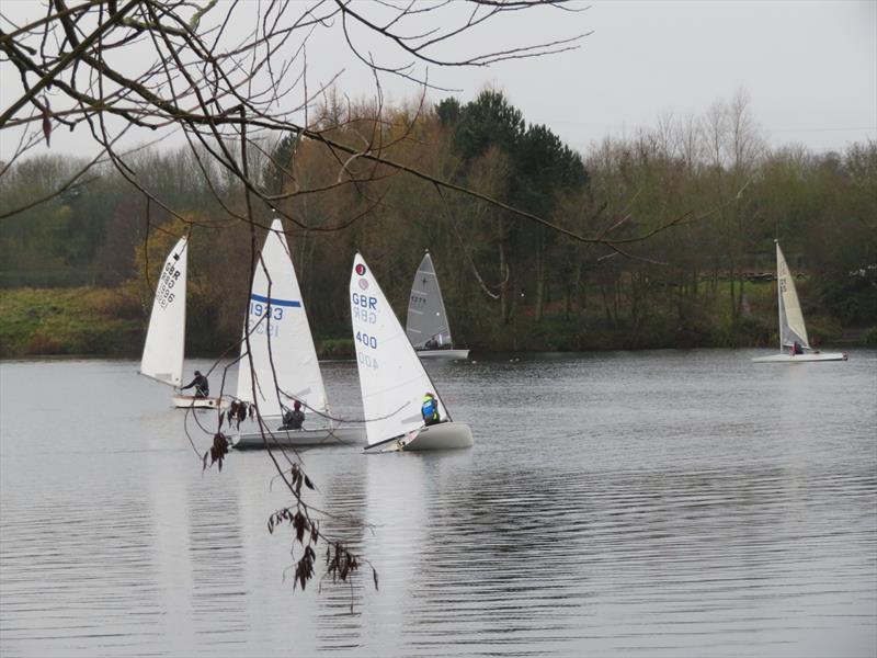 Frostbite racing at Ripon photo copyright Jennie Clark taken at Ripon Sailing Club and featuring the Dinghy class