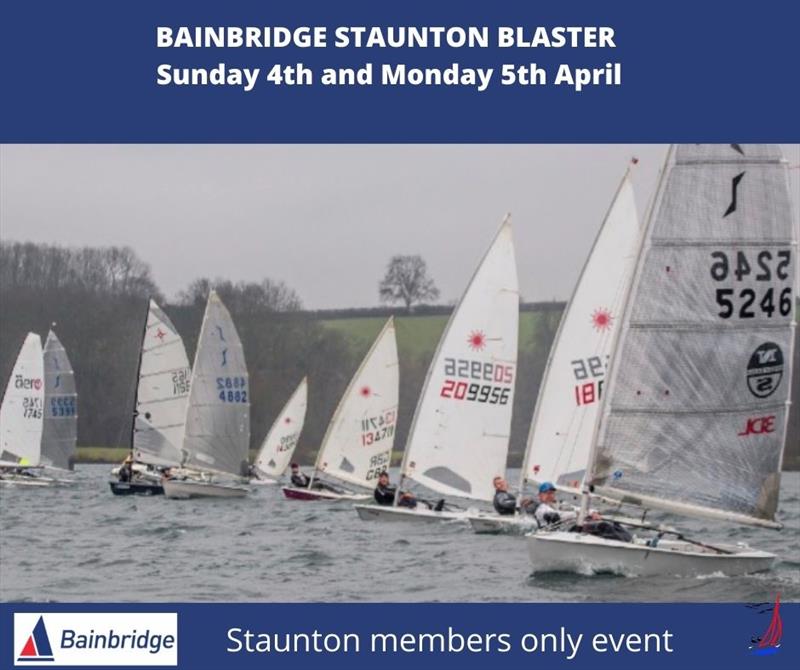 Bainbridge Staunton Blaster 2021 to be held on 5th April photo copyright SHSC taken at Staunton Harold Sailing Club and featuring the Dinghy class