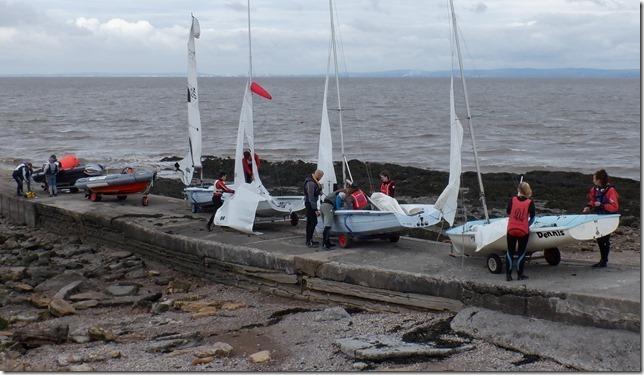 Clevedon Sailing Club Cadet Week photo copyright Martin Gibson taken at Clevedon Sailing Club and featuring the Dinghy class