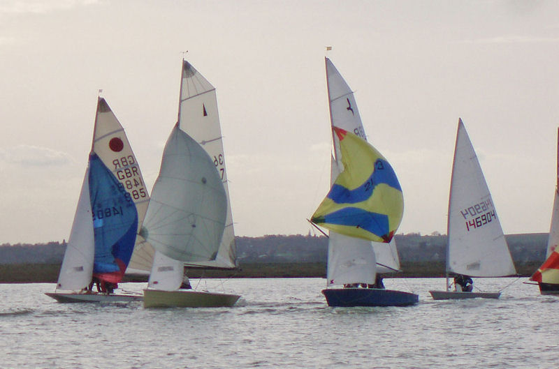 Maylandsea Bay Frostbite Series day 6 photo copyright Jan Nuttall taken at Maylandsea Bay Sailing Club and featuring the Dinghy class