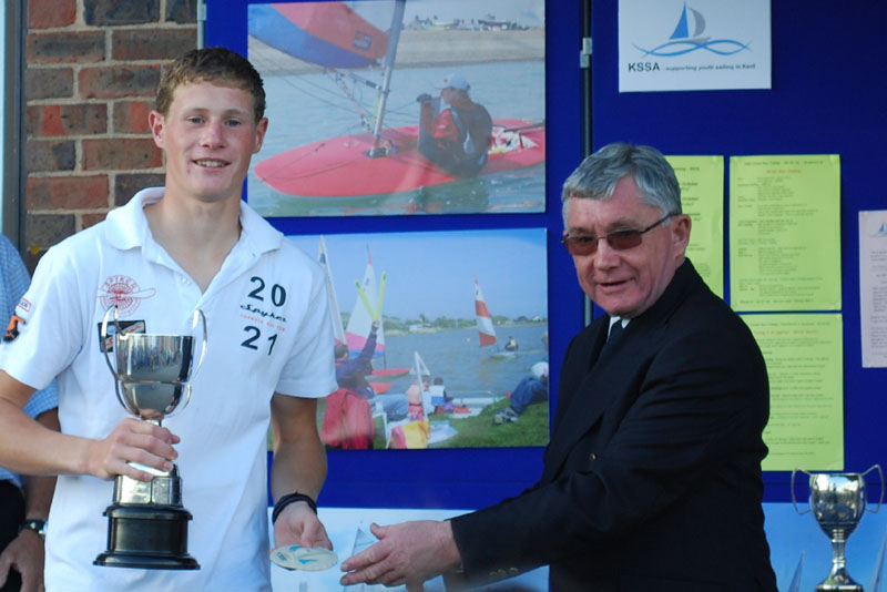 Tom Goodey wins the KSSA Annual Regatta at Bewl Valley photo copyright Jamie Blair taken at  and featuring the Dinghy class