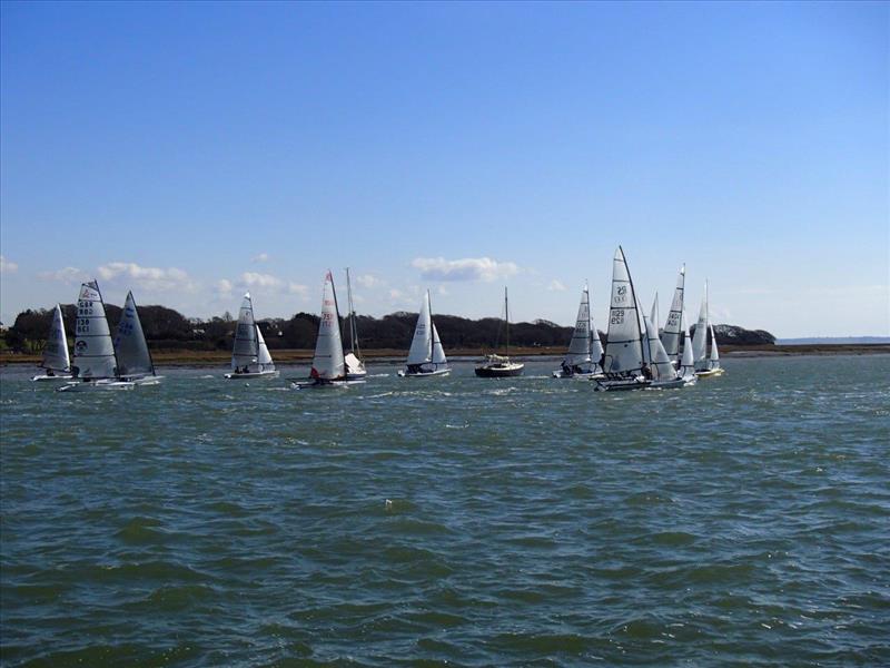 Easter weekend sailing at Lymington Town Sailing Club photo copyright Alastair Beeton taken at Lymington Town Sailing Club and featuring the Dinghy class