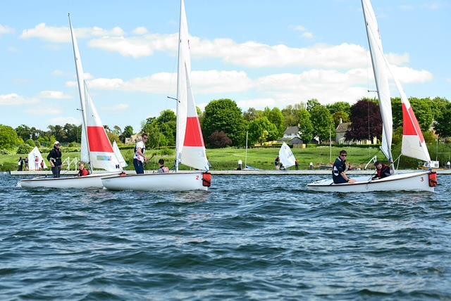 Olympians take to the water for club racing in the Volvo Sailing Academy photo copyright Volvo Car UK taken at Rutland Sailing Club and featuring the Dinghy class