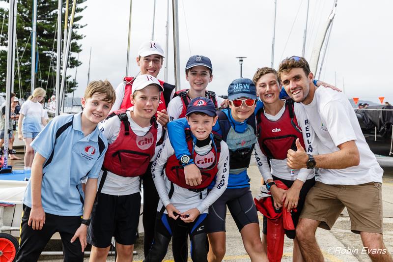 Rio silver medallist Jason Waterhouse meets some sailors photo copyright Robin Evans taken at Woollahra Sailing Club and featuring the Dinghy class