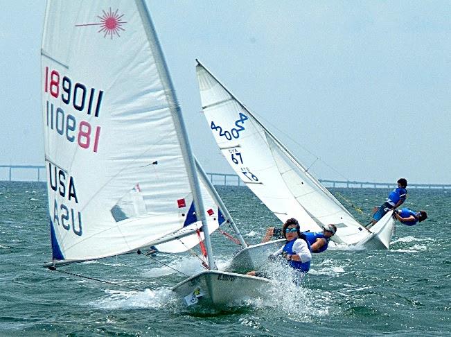 The USA Junior Olympic Sailing Festival at Pensacola Yacht Club June 29-July1 offers racing in Laser classes, Club 420's and International Optimist Dinghies photo copyright Talbot Wilson taken at Pensacola Yacht Club and featuring the Dinghy class