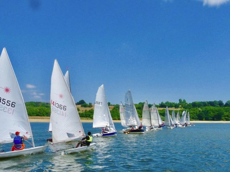 Glorious sunshine for Llandegfedd SC 50th Anniversary Regatta photo copyright Robert Cone taken at Llandegfedd Sailing Club and featuring the Dinghy class