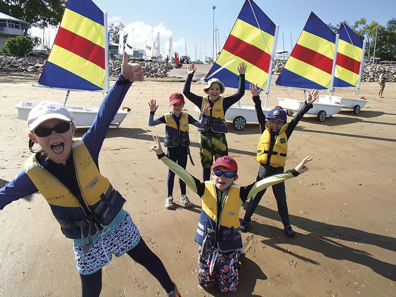 Happy sailors from Darwin Sailing Club photo copyright Stephen Collopy taken at Darwin Sailing Club and featuring the Dinghy class