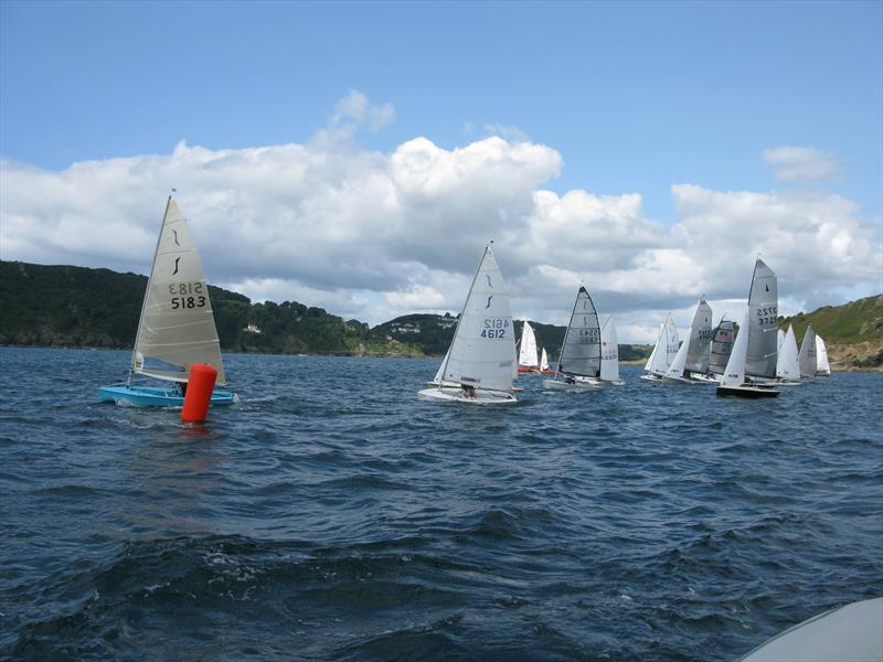 Salcombe YC's Bucket and Spade series goes out to sea photo copyright Christine Sworder taken at Salcombe Yacht Club and featuring the Dinghy class