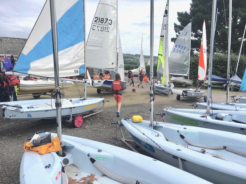 Launching for the Great River Teign Adventure 2018 photo copyright TCYC taken at Teign Corinthian Yacht Club and featuring the Dinghy class