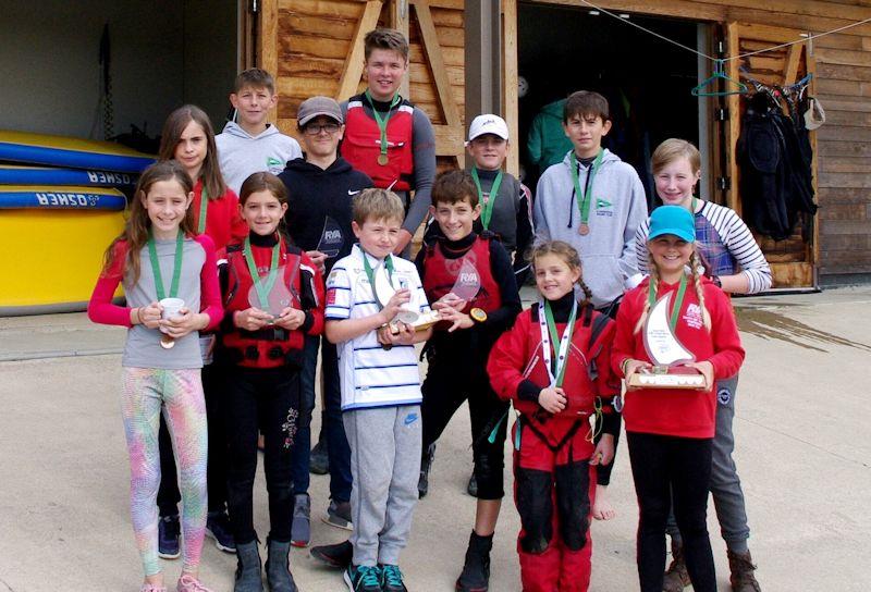 The winners of the Cymru Youth Racing Circuit series of races at Llandegfedd photo copyright WYA taken at Llandegfedd Sailing Club and featuring the Dinghy class