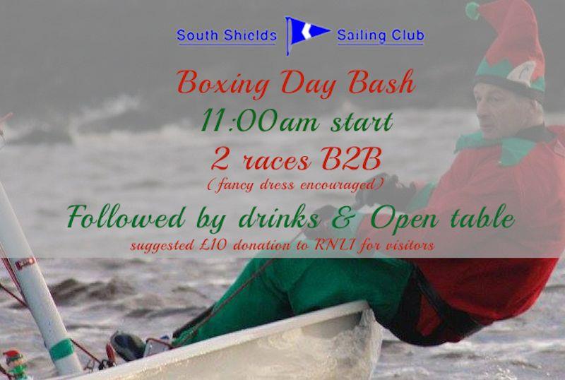 All welcome to South Shields SC Boxing Day Bash photo copyright SSSC taken at South Shields Sailing Club and featuring the Dinghy class