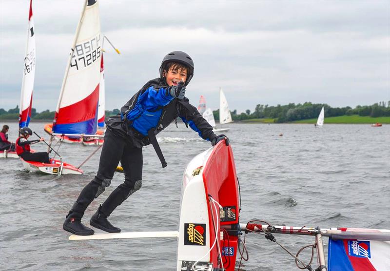 Capsize? No problem at LRYSA! photo copyright Karenza Morton taken at Leicestershire & Rutland Youth Sailing Association and featuring the Dinghy class