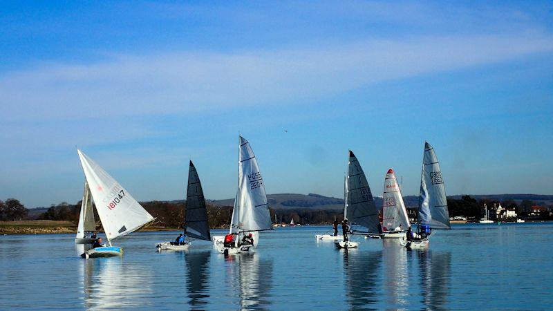 Chichester Yacht Club Snowflake Series day 3 photo copyright Paula Olliff taken at Chichester Yacht Club and featuring the Dinghy class