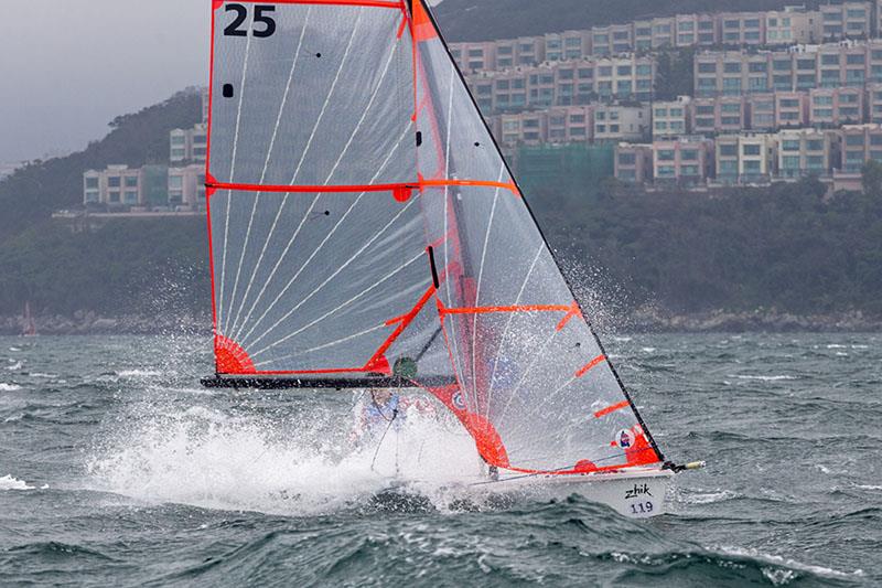 Hong Kong Raceweek 2019. 29er. Augustin Clot and Adam Pheasant (HKG), 2nd - photo © RHKYC / Guy Nowell