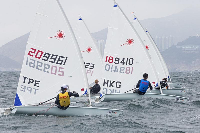 Hong Kong Raceweek 2019. Laser Radial. 1st Hsiu Chu Huang (TPE), 2nd Stan Picard (HKG)  photo copyright RHKYC / Guy Nowell taken at Royal Hong Kong Yacht Club and featuring the Dinghy class