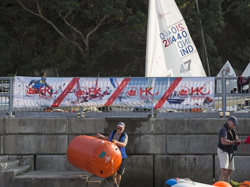 Ready for tomorrow. Hong Kong Raceweek 2019 photo copyright RHKYC / Guy Nowell taken at Royal Hong Kong Yacht Club and featuring the Dinghy class