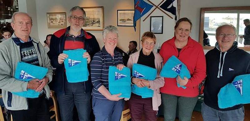 On the water volunteers - Frostbite Series at Dun Laoghaire Motor Yacht Club prizegiving - photo © Frank Miller