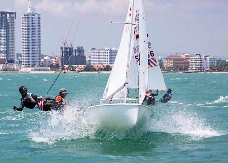 Plenty of action on the dinghy course - Day 5, Top of the Gulf Regatta 2019 photo copyright Guy Nowell / Top of the Gulf Regatta taken at Ocean Marina Yacht Club and featuring the Dinghy class