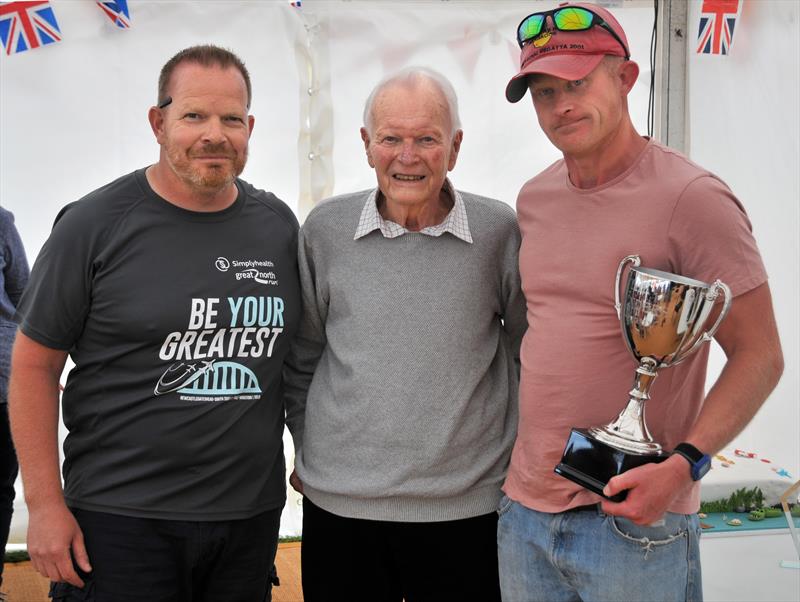 Whitefriars SC Celebrates 50 Years - Will Gifford wins the Founders Cup, presented by Dennis Phelps, one of the original founders of the club photo copyright WSC taken at Whitefriars Sailing Club and featuring the Dinghy class