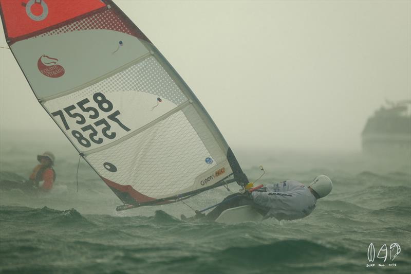 2019 Musto Queensland Youth Regatta photo copyright Mitch Pearson / Surf Sail Kite taken at Royal Queensland Yacht Squadron and featuring the Dinghy class
