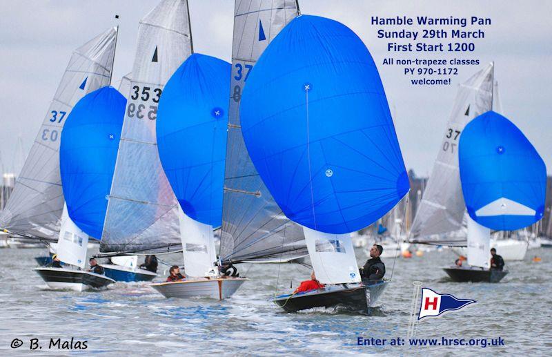 Hamble Warming Pan welcomes more classes for 2020 photo copyright Bertrand Malas taken at Hamble River Sailing Club and featuring the Dinghy class