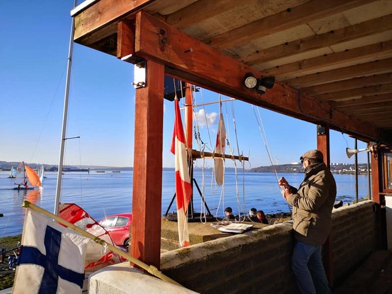 Neyland Yacht Club's Frostbite series photo copyright Hamish Stuart taken at Neyland Yacht Club and featuring the Dinghy class