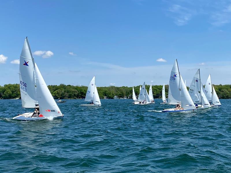 Racecourse action at the 2020 Lake Max Vanguard 15 Series photo copyright 2020 Lake Max Vanguard 15 Series taken at Chicago Yacht Club and featuring the Dinghy class