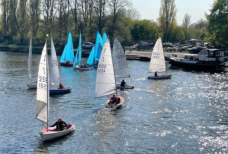 Sparkling weather before a Solo start in the Firkin Trophy team race between Minima and Twickenham photo copyright Nick Armfield taken at Minima Yacht Club and featuring the Dinghy class