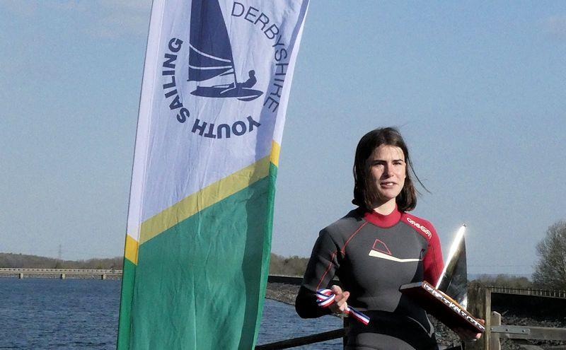 Isobel Hedley Fen wins the Derbyshire Youth Sailing at Burton photo copyright Joanne Hill taken at Burton Sailing Club and featuring the Dinghy class