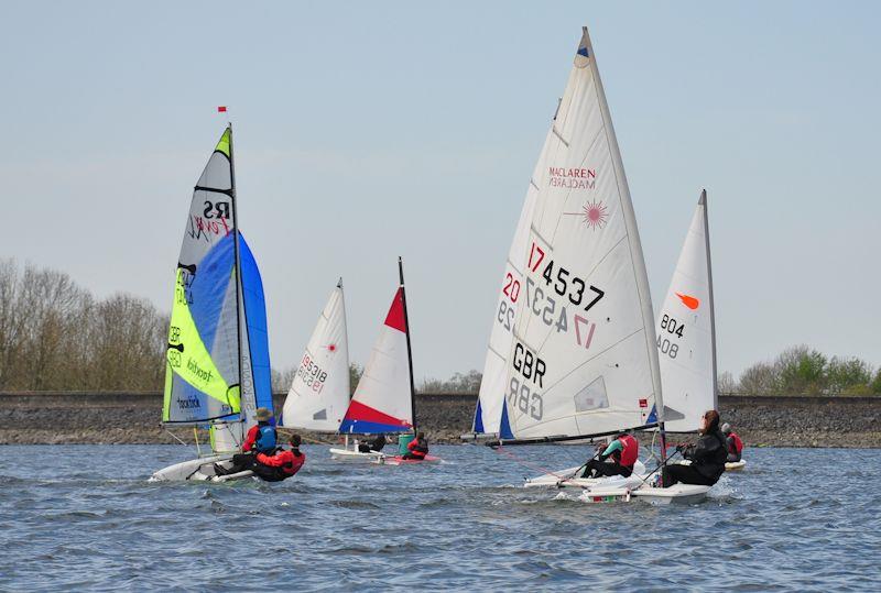 Derbyshire Youth Sailing at Burton photo copyright Helen Lancashire taken at Burton Sailing Club and featuring the Dinghy class