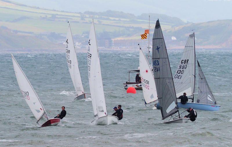 Centenary Regatta at Lyme Regis - race 3 start photo copyright David Beer taken at Lyme Regis Sailing Club and featuring the Dinghy class