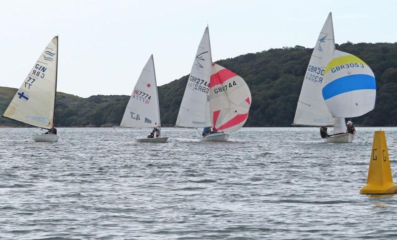 Stewart Mitchell (HCP1 winner) in close company with the Laser 4.7 of Stewart Biggar and the Flying Fifteens - Kippford RNLI Regatta Day at Solway YC photo copyright John Sproat taken at Solway Yacht Club and featuring the Dinghy class