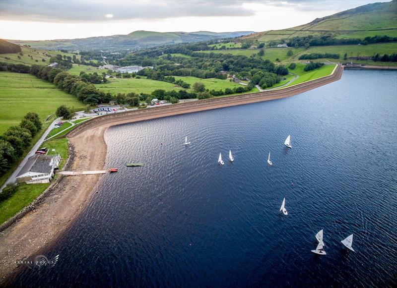 Dovestone Sailing Club from above photo copyright Aerial Focus taken at Dovestone Sailing Club and featuring the Dinghy class