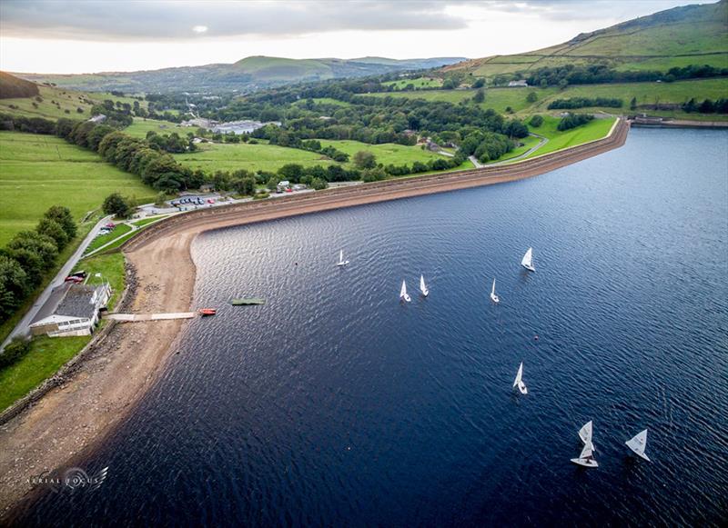 Dovestone Sailing Club from above - photo © Aerial Focus