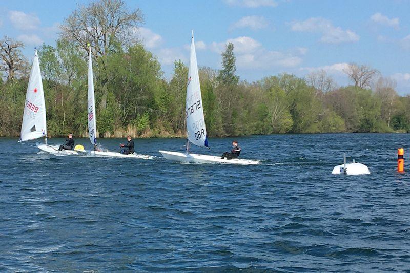 Leeward mark rounding in the North East & Yorkshire Youth Traveller Series at Ripon - photo © Fiona Spence