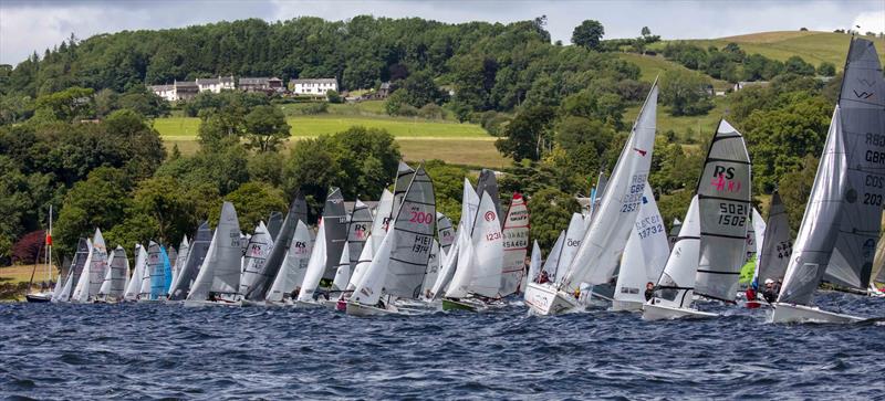 Saturday's 2022 Birkett start photo copyright Tim Olin / www.olinphoto.co.uk taken at Ullswater Yacht Club and featuring the Dinghy class