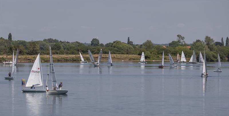 Calm conditions during the Notts County SC Regatta photo copyright David Eberlin taken at Notts County Sailing Club and featuring the Dinghy class