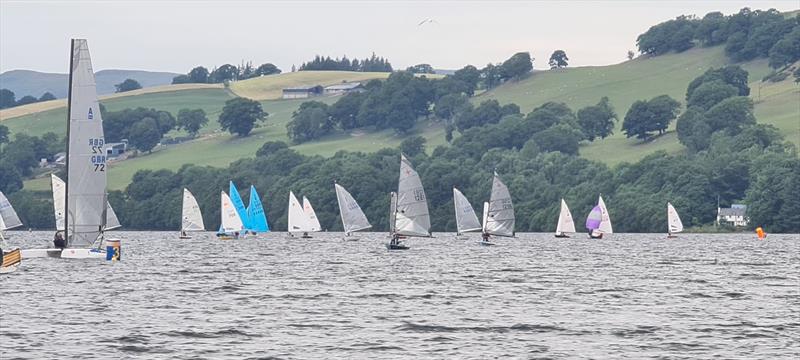 Border Counties Midweek Sailing: Bala (Llyn Tegid) Event 4 what a turnout photo copyright John Hunter taken at Bala Sailing Club and featuring the Dinghy class
