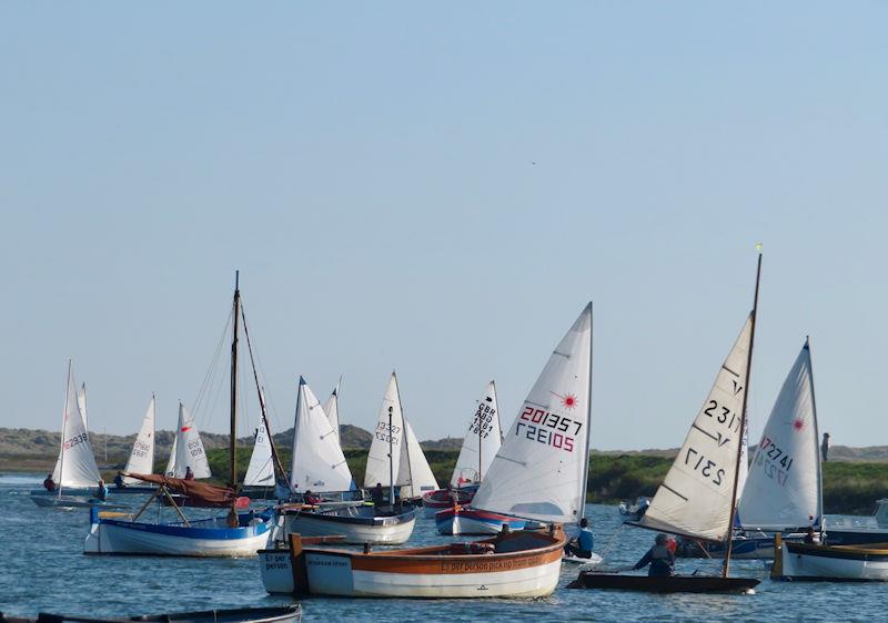 High Summer at Overy Staithe (club regatta) photo copyright Jennie Clark taken at Overy Staithe Sailing Club and featuring the Dinghy class