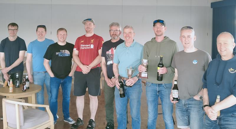 Winners after GP14 and Streaker open meeting at West Lancashire YC photo copyright Richard Westlake taken at West Lancashire Yacht Club and featuring the Dinghy class