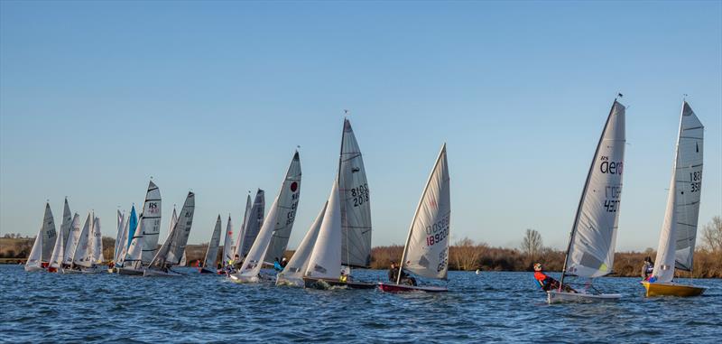 Startline during the 2025 Notts County Cooler photo copyright David Eberlin taken at Notts County Sailing Club and featuring the Dinghy class