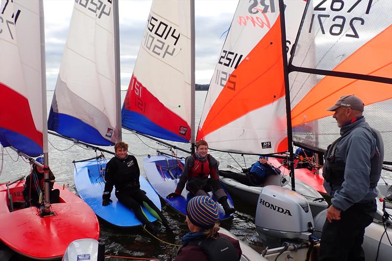 Starcross YC winter training coaching talk photo copyright A Paley taken at Starcross Yacht Club and featuring the Dinghy class